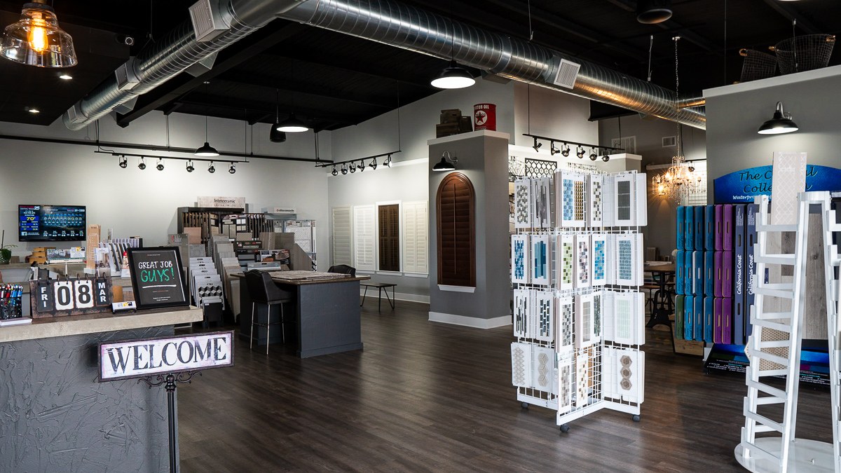 Inside the showroom of Gallery Design Center (GDC Texas) in Temple, TX